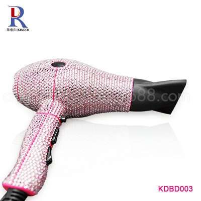 Beauty Colorful Crystal Embellished Full Body Hand Rhinestone Blow Dryer