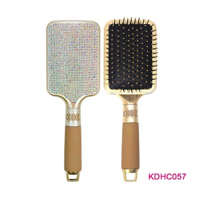 Professional hair styling tools bling hair brush  diamond air cushion paddle hair brush