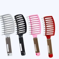 Hairdressing Vent Feature Plastic Handle Magic hollow design Spare Ribs Comb Detangling Hair Brush